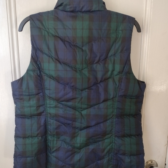 Land's End Green and Blue Puffer Vest - Picture 3 of 7